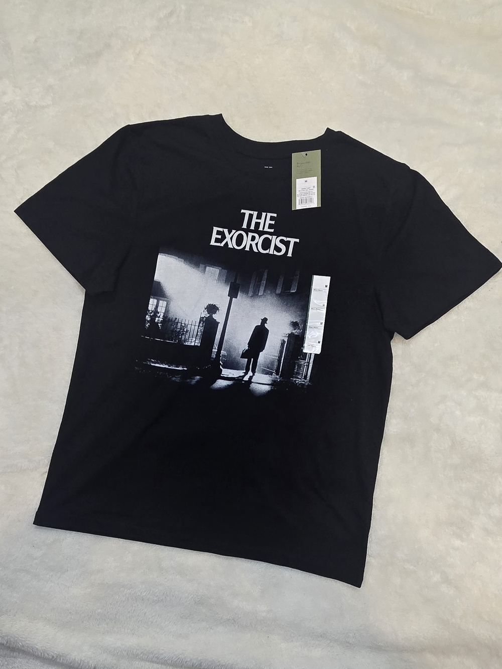 NWT The Exorcist Movie Graphic T-Shirt - Black, Men's Medium (Mad Engine)